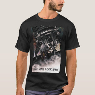 T-shirt Groupe de rock à un homme. Astronaute jouant de la