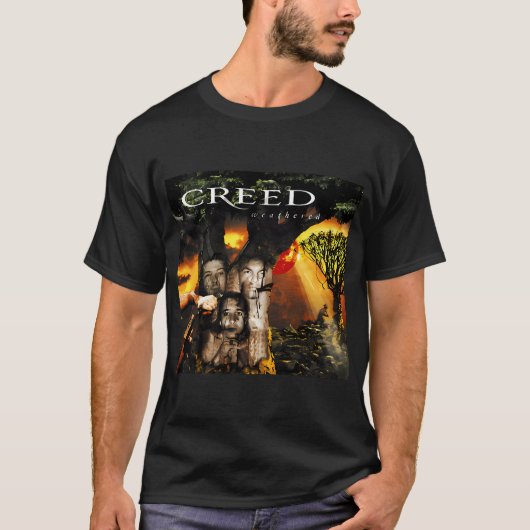 T-shirt Groupe de rock Creed (Devant)