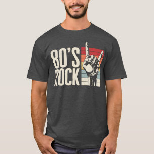 T-shirt Groupe de Rock des Années 80 Cadeau pour fille Roc