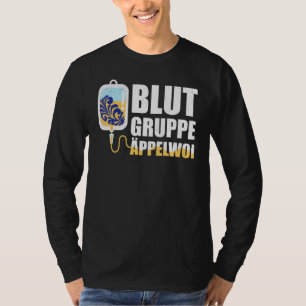 T-shirt Groupe de sang Äppelwoi Frankfurt Hessen