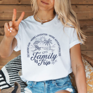 T-shirt Groupe de voyage familial personnalisé Vacances pl