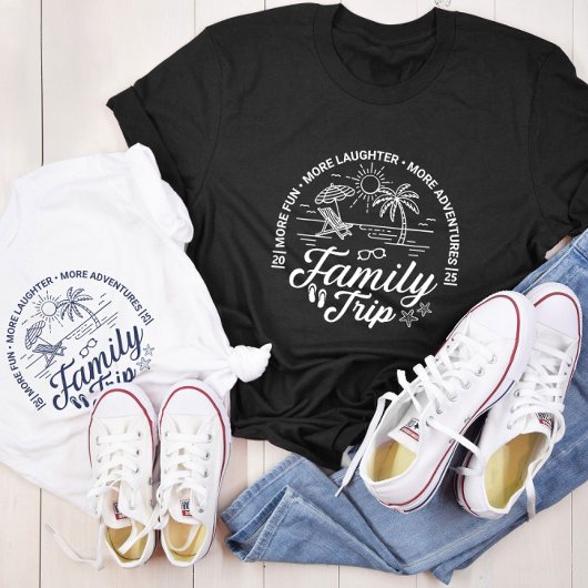 T-shirt Groupe de voyage familial personnalisé Vacances pl