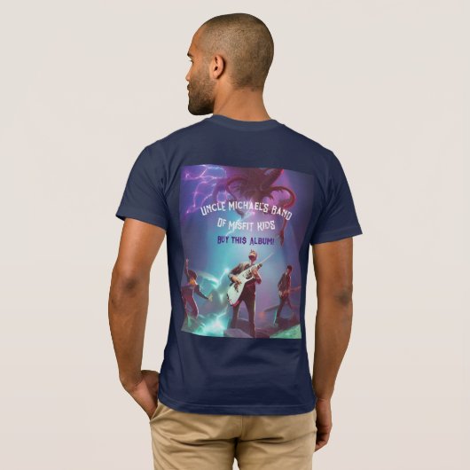 T-shirt Groupe d'enfants inaptes de l'oncle Michael (Dos entier)