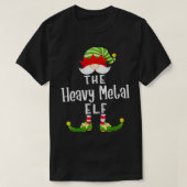 T-shirt Groupe Elf en métal lourd Noël Funny Pajama Party (Design devant)