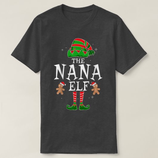 T-shirt Groupe Elf Nana Correspondant Famille Noël Grand (Design devant)