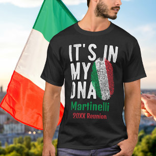 T-shirt Groupe familial italien personnalisé