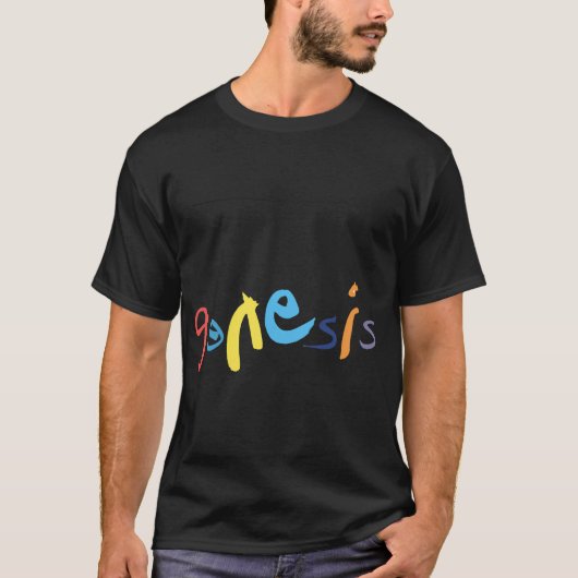 T-shirt Groupe Genesis. Classique (Devant)