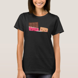 T-shirt Groupe Hug Funny Smores Chocolat Marshmallow Campi