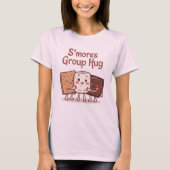 T-shirt Groupe Hug Funny Smore's Marshmallow Camping (Devant)
