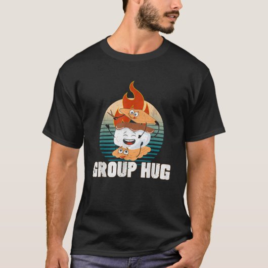 T-shirt Groupe Hug Smores Groupe Hug Camping Groupe Hug (Devant)