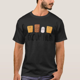 T-shirt Groupe Hug S'mores Marshmallow Camping Camping Smo