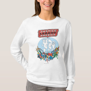 T-shirt Groupe Justice League of America