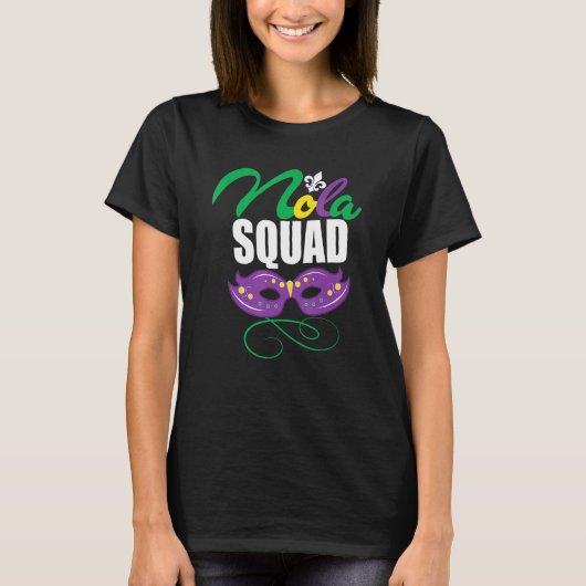 T-shirt Groupe Mardi Gras Nola Squad La Nouvelle-Orléans L (Devant)