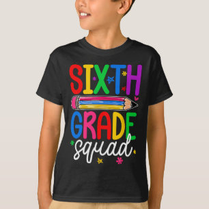 T-shirt Groupe rétro de sixième jour de la rentrée scolair