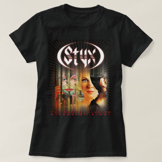T-shirt Groupe rock américain rétro styx cadeau ventilateu (Design devant)