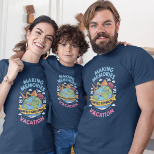 T-shirt Groupe Royaume-Uni : un souvenir de vacances assor