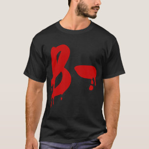 T-shirt Groupe sanguin B- Hôpital d'horreur négatif