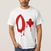 T-shirt Groupe sanguin O+ Hôpital positif de #Horror (Devant)