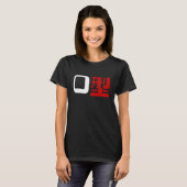 T-shirt Groupe sanguin O Kanji Japonais (Devant entier)