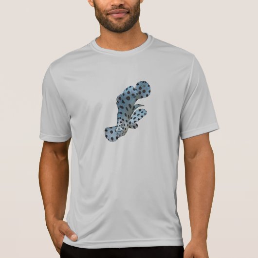 T-shirt Grouper - Conception abstraite - Découpe d'une pho (Devant)
