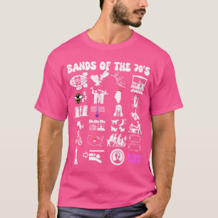 T-shirt Groupes de pop rock emblématiques et ringards drôl