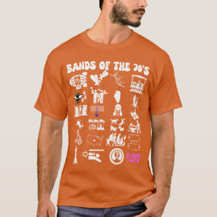 T-shirt Groupes de pop rock emblématiques et ringards drôl