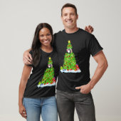 T-shirt Grouse Bird Xmas Lighting Tree Funny Grouse Christ (Unisexe)