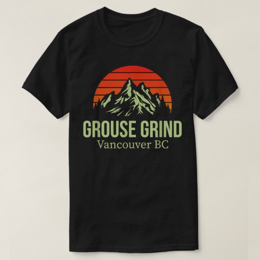 T-shirt Grouse Grind Vancouver BC Canada Randonnée Trail M (Design devant)