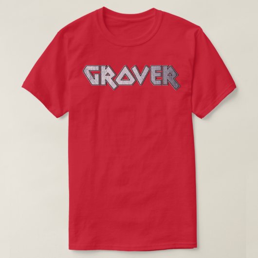 T-shirt Grover métallique lourd (Design devant)
