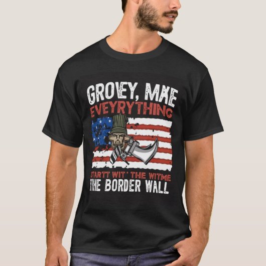 T-shirt Grovy American (Devant)