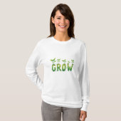 T-shirt GROW – Sprouting Plants Motivational Tee (Devant entier)