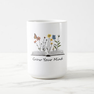 T-shirt 'Grow Your Mind Flower Book' Koffiemok