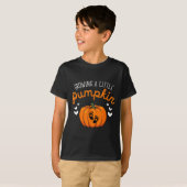 T-shirt Growing A-little Pumpkin Halloween Pregnancy Annou (Devant entier)