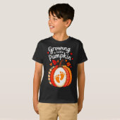 T-shirt Growing A Little Pumpkin Maternity Pregnancy Thank (Devant entier)