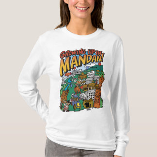T-shirt "Growing Up in Mandan" pour femmes à manch