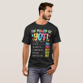 T-shirt Growth Mindseteacher Kindness Power of Yet Inspira (Devant entier)