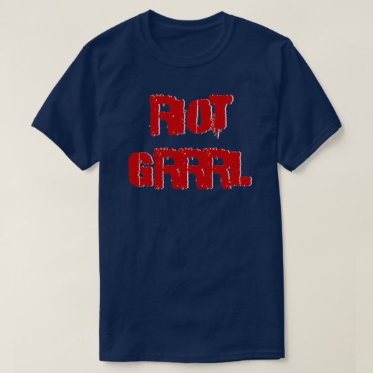 T-shirt Grrrrl anti-émeute (Design devant)
