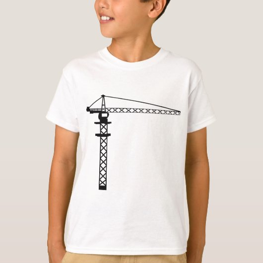 T-shirt Grue de construction (Devant)