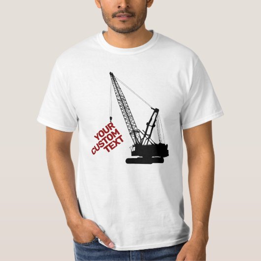 T-shirt Grue de construction (Devant)