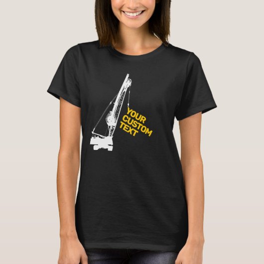 T-shirt Grue de construction (Devant)