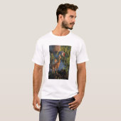T-shirt Grue de Sandhill avec poussins, Floride (Devant entier)