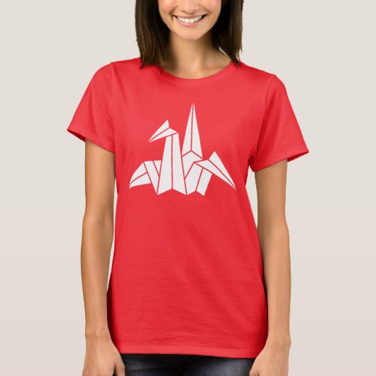 T-shirt Grue en papier (Devant)
