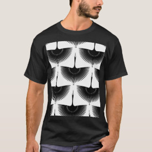T-shirt Grue gracieuse : Motif d'oiseaux orientaux