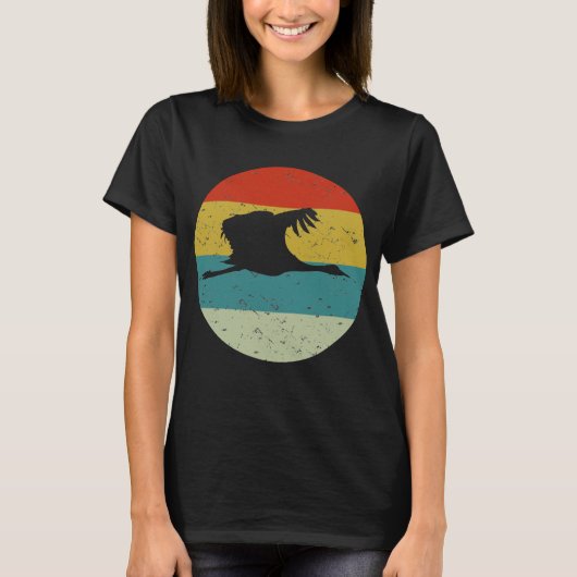 T-shirt grue vintage (Devant)