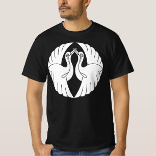 T-shirt Grues blancs face à face