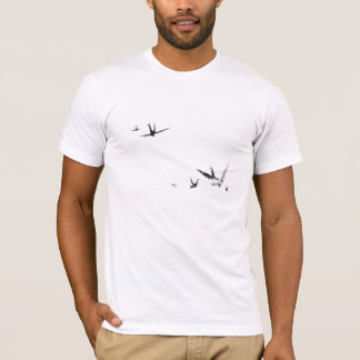 T-shirt Grues de papier