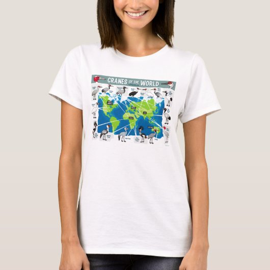 T-shirt Grues du monde (Devant)