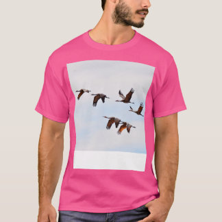 T-shirt Grues Sandhill Migration Nebraska Observation des