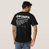 T-shirt Grumpa Définition Grand-père Noël Cadeau (Dos entier)