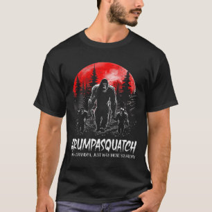 T-shirt Grumpa Squatch Funny Bigfoot Papa Sasquatch Yeti F